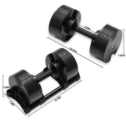 NUO Adjustable Dumbbell - 5 to 50lbs