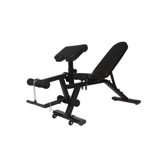 Multifunction Adjustable Weight Bench - Preacher Curl Extension, Leg Extension