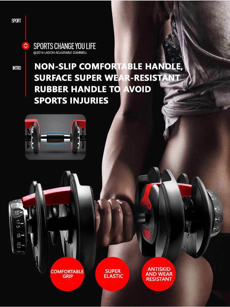 Finer Form Adjustable Dumbbells 5-32.5 LBs, Sold as A Pair
